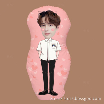 Custom Cotton Satin Shape Pillow
